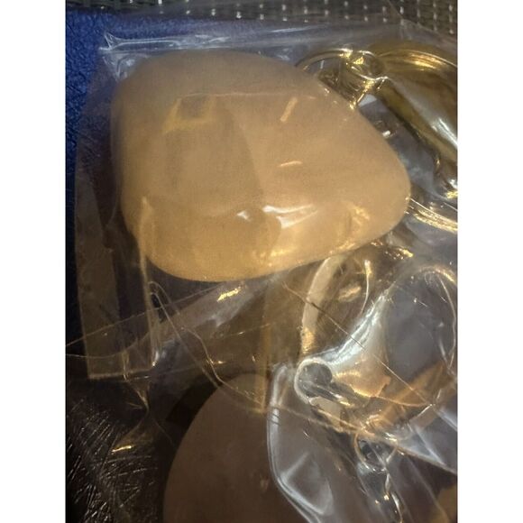 Lot Of 3 Gemstone Keychain Citrine Amethyst Rose Quartz Silver tone - Picture 2 of 5